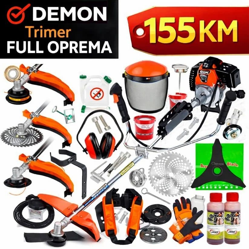DEMON BENZINSKI TRIMER – FULL OPREMA