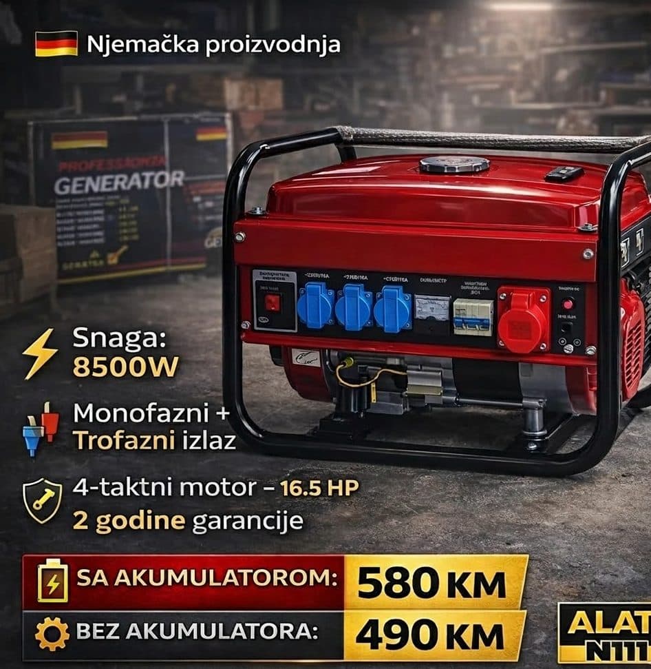 Profesionalni Generator Agregat KD8500